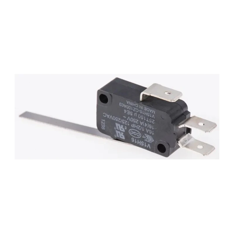 Honeywell Technologies Long Leaf Lever Micro Switch, Quick Connect Terminal, 16A, 250V AC, SPDT, IP67 V15H16-CZ100A03