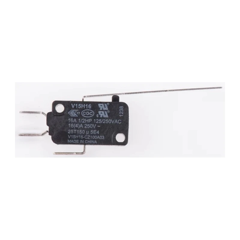 Honeywell Technologies Long Leaf Lever Micro Switch, Quick Connect Terminal, 16A, 250V AC, SPDT, IP67 V15H16-CZ100A03