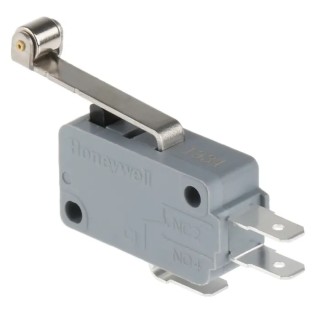 Honeywell Technologies Roller Lever Micro Switch, Tab Terminal, 16A, 250 V ac, SPDT V15T16-EZ100A06