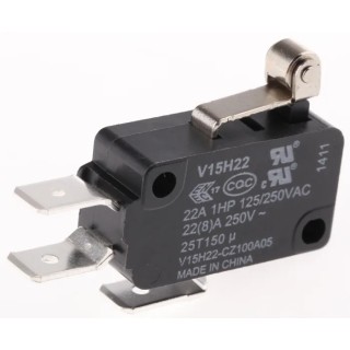 Honeywell Technologies Short Roller Lever Micro Switch 22A 250V AC SPDT IP67 V15H22-CZ100A05