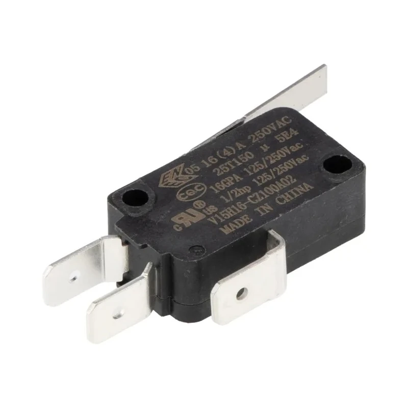 Honeywell Technologies Leaf Lever Micro Switch, Quick Connect Terminal, 16A, 250V AC, SPDT, IP67 V15H16-CZ100A02