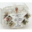 Schneider Electric Harmony 9001K Series Contact Block, Screw Clamp Terminal, 10A, 0V to 600V, 1 NO, 40.64mm x 25.4mm 9001KA4