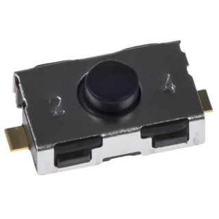 C & K IP50 Black Tactile Switch Button 0.8 mm 10mA 32 V dc SPST Surface Mount KSR224G LFG