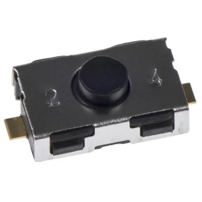 C & K IP50 Black Tactile Switch Button 0.8 mm 10mA 32 V dc SPST Surface Mount KSR224G LFG