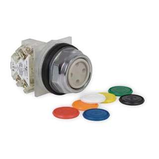 Schneider Electric Harmony 9001K Series Momentary Push Button Switch, SPDT Contact, 30 mm Cutout, IP66, 0.8Nm 9001KR1UH13