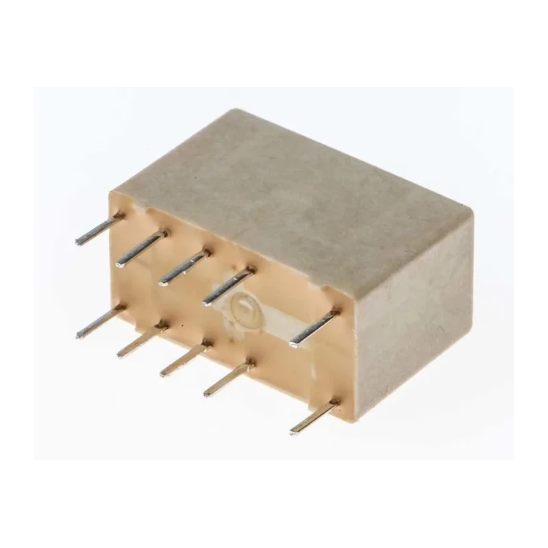 TE Connectivity PCB Signal Relay, 12V dc Coil, 2A Switching Current, DPDT Contact Configuration V23079-B1203-B301