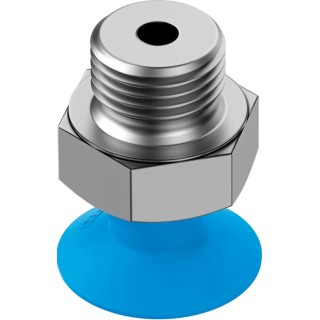 Festo 15 mm Flat Polyurethane Suction Cup, Vacuum Port Connection G 1/8, 8.5N Holding Force VAS-15-1/8-PUR-B