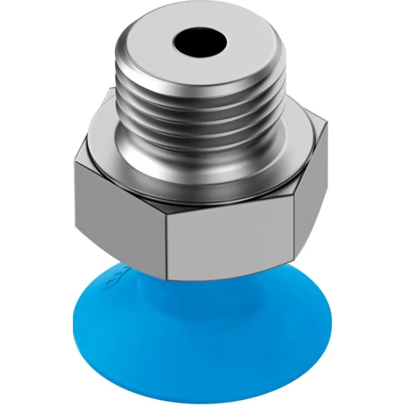 Festo 15 mm Flat Polyurethane Suction Cup, Vacuum Port Connection G 1/8, 8.5N Holding Force VAS-15-1/8-PUR-B
