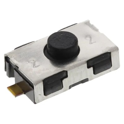 C & K IP50 Black Tactile Switch Button 0.8 mm Actuator Length SPST 50mA 32 V dc Surface Mount KSR222G LFS