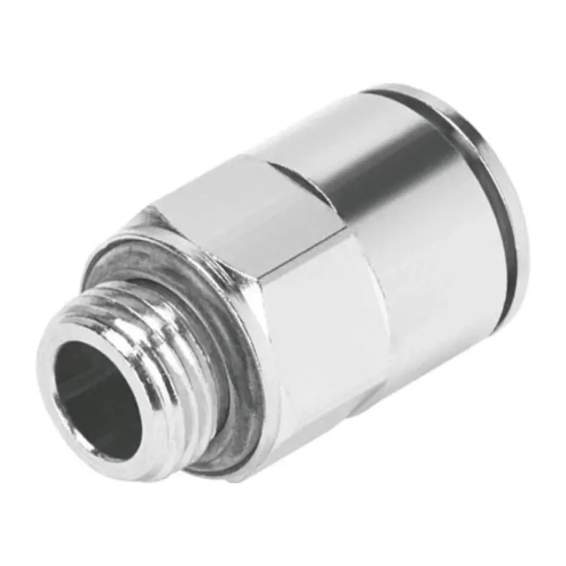 Festo Pneumatic Fitting Threaded-to-Tube Male G 1/8 Connection, 8mm Tubing Outside Diameter NPQM-D-G18-Q8-P10