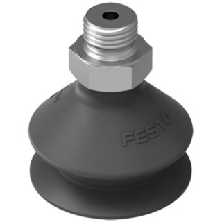 Festo 30 mm Bellow Nitrile Rubber (NBR) Suction Cup 1/8 in VASB-30-1/8-NBR