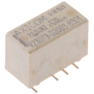 TE Connectivity PCB Signal Relay 12V dc Coil 2A DPDT Axicom P2 V23079-D2003-B301