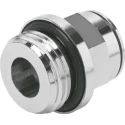 Festo Pneumatic Fitting Nickel Plated Brass 10mm Push In to G 1/2 Male Thread NPQM-D-G12-Q10-P10