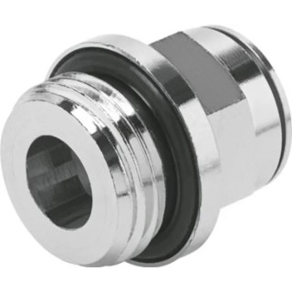 Festo Pneumatic Fitting Nickel Plated Brass 10mm Push In to G 1/2 Male Thread NPQM-D-G12-Q10-P10