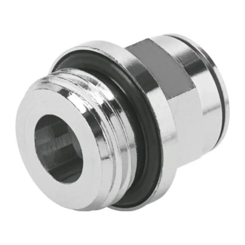 Festo Pneumatic Fitting Nickel Plated Brass 10mm Push In to G 1/2 Male Thread NPQM-D-G12-Q10-P10