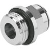 Festo Pneumatic Fitting Nickel Plated Brass 10mm Push In to G 1/2 Male Thread NPQM-D-G12-Q10-P10