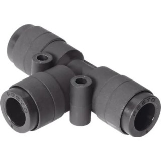 Festo Pneumatic Tee Tube-to-Tube Adapter Push-in Fitting 6 mm QST-V0-6