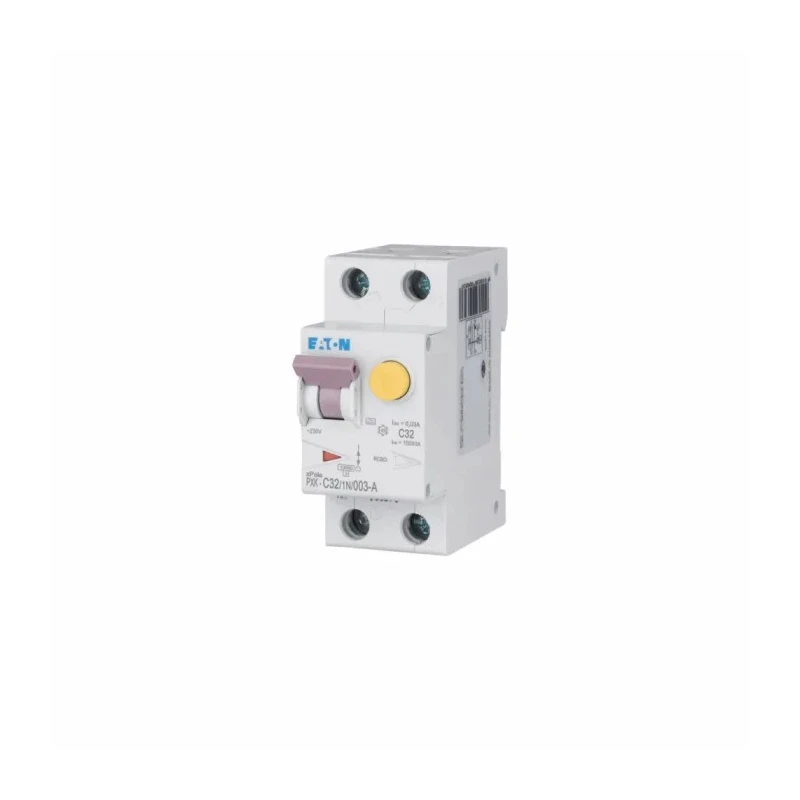 Eaton Residual Current Circuit Breaker with Overload Protection, 32A Current Rating, 1-Pole, 30 mA 236967 PXK-C32/1N/003-A