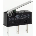 ZF Hinge Lever Micro Switch with Tab Terminal, 100mA, 250 V AC, SPDT, IP50 DB3C-B1LC