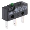 ZF Button Micro Switch with Tab Terminal 100mA 250V AC SPDT IP50 DB3C-B1AA