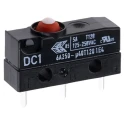 ZF DC1C-H1AA Button Micro Switch, PCB Terminal, 6A, 250 V ac, SPDT, IP6K7