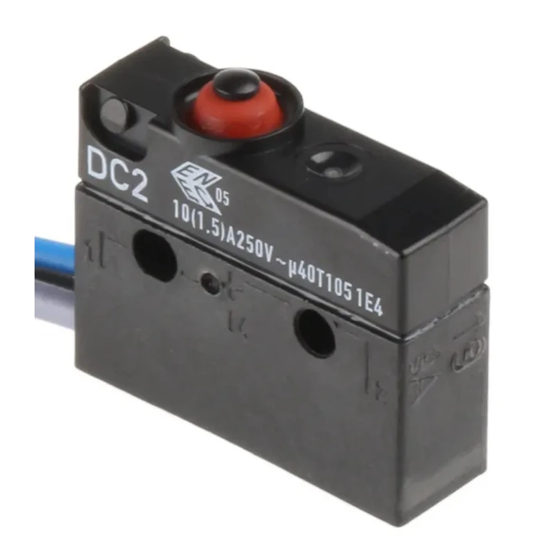 ZF Button Micro Switch Pre-Wired Terminal 10.1A 250V ac SPDT IP6K7 DC2C-C3AA