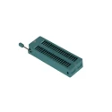 3M Textool 2.54 mm Pitch Vertical 28 Way Through Hole Closed Frame ZIF IC Dip Socket, 1A 228-1371-00-0602J