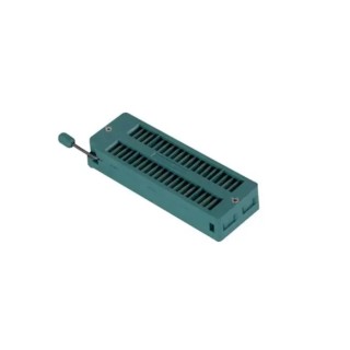 3M Textool 2.54 mm Pitch Vertical 28 Way Through Hole Closed Frame ZIF IC Dip Socket, 1A 228-1371-00-0602J