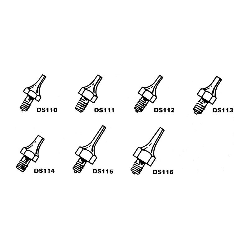 Weller Desoldering Gun Tip Straight Conical DX110 Series Compatible with DS 80, DSV 80, DS 22 Desoldering Irons T0051351599
