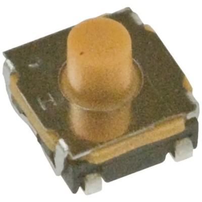 C & K IP67 Black Tactile Switch, SPST 50mA 24 V dc, 2.3 mm Actuator Length, Surface Mount KSC442J 70SH LFS