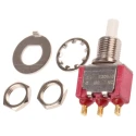 C & K 8020 Series Momentary Push Button Switch, Panel Mount, SPDT, 6.9 x 12.7 mm Cutout, Green Red Yellow LED, 28 8121SHZGE