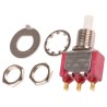 C & K 8020 Series Momentary Push Button Switch, Panel Mount, SPDT, 6.9 x 12.7 mm Cutout, Green Red Yellow LED, 28 8121SHZGE
