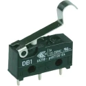 ZF Simulated Roller Lever Micro Switch Through Hole Terminal 6A 250V ac SPDT IP50 DB1C-C1SC