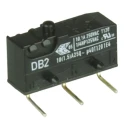 ZF Button Micro Switch with Right Angle PCB Terminal, 10.1A, 250 V AC, SPDT, IP50 DB2C-D2AA