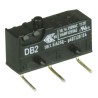 ZF Button Micro Switch with Right Angle PCB Terminal, 10.1A, 250 V AC, SPDT, IP50 DB2C-D2AA