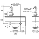 ZF Roller Micro Switch Screw Terminal 20A 250V ac SPDT GPTCRH02