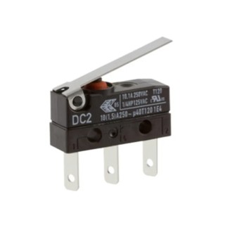 ZF Hinge Lever Micro Switch with Tab Terminal 10.1A 250V AC SPDT IP6K7 DC2C-L1LC