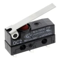 ZF Hinge Lever Micro Switch, Solder Terminal, 10.1A, 250 V ac, SPDT, IP6K7 DC2C-A1LC