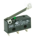 ZF Roller Lever Micro Switch with Solder Terminal, 100mA, 250V AC, SPDT, IP50 DB3C-A1RC