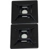 RS PRO Black Self-Adhesive Cable Tie Mount 5.5 mm Cable Tie Width Acceptance 28.6 mm x 28.6 mm Mount 204-0245