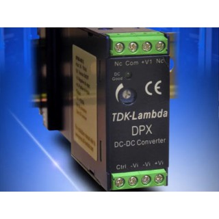 TDK-Lambda DPX DIN Rail Mount DC/DC Converter 12V DC Output 8A 24V DC Input 40W DPX40-24WS05
