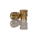 RS PRO Brass Threaded Insert M3 Flush Head 4.6 mm Flange Diameter 4 mm Fixing Hole Diameter Depth 5.7 mm 204-0616
