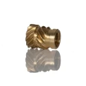 RS PRO Brass Threaded Insert M3 Flush Head 4.6 mm Flange Diameter 4 mm Fixing Hole Diameter Depth 5.7 mm 204-0616