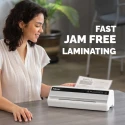 Fellowes Saturn A4 Hot Laminator Silver Black Laminating Width 320mm 250μm 1.7kg 1min Warm-up 5724901