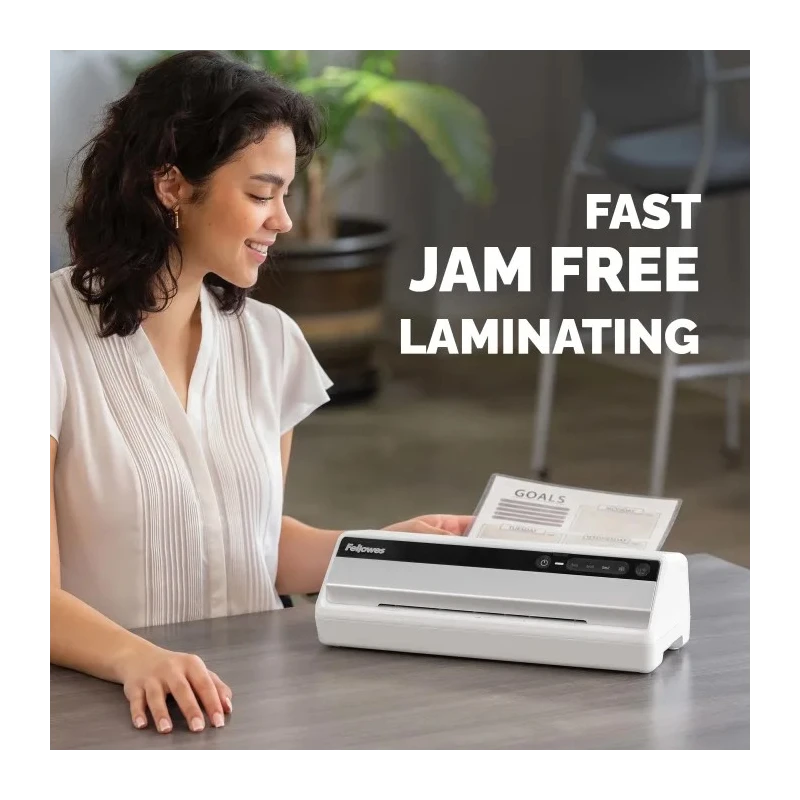 Fellowes Saturn A4 Hot Laminator Silver Black Laminating Width 320mm 250μm 1.7kg 1min Warm-up 5724901