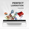 Fellowes Saturn A4 Hot Laminator Silver Black Laminating Width 320mm 250μm 1.7kg 1min Warm-up 5724901