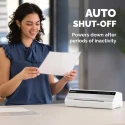 Fellowes Saturn A4 Hot Laminator Silver Black Laminating Width 320mm 250μm 1.7kg 1min Warm-up 5724901