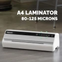 Fellowes Saturn A4 Hot Laminator Silver Black Laminating Width 320mm 250μm 1.7kg 1min Warm-up 5724901