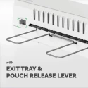 Fellowes Saturn A4 Hot Laminator Silver Black Laminating Width 320mm 250μm 1.7kg 1min Warm-up 5724901