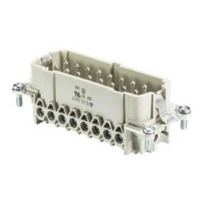 Wieland Male Insert Panel Mount Screw Connector 16 Way 16A 500V BAS STS 70.310.1640.0